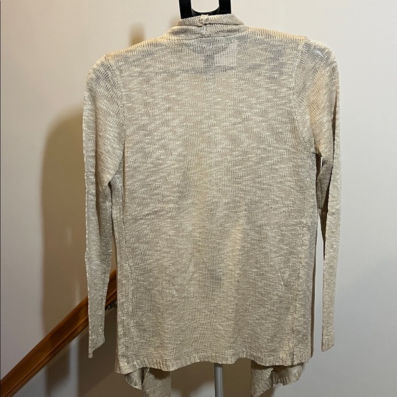 Beige Open-Front Cardigan - Size Small - Picture 5 of 5